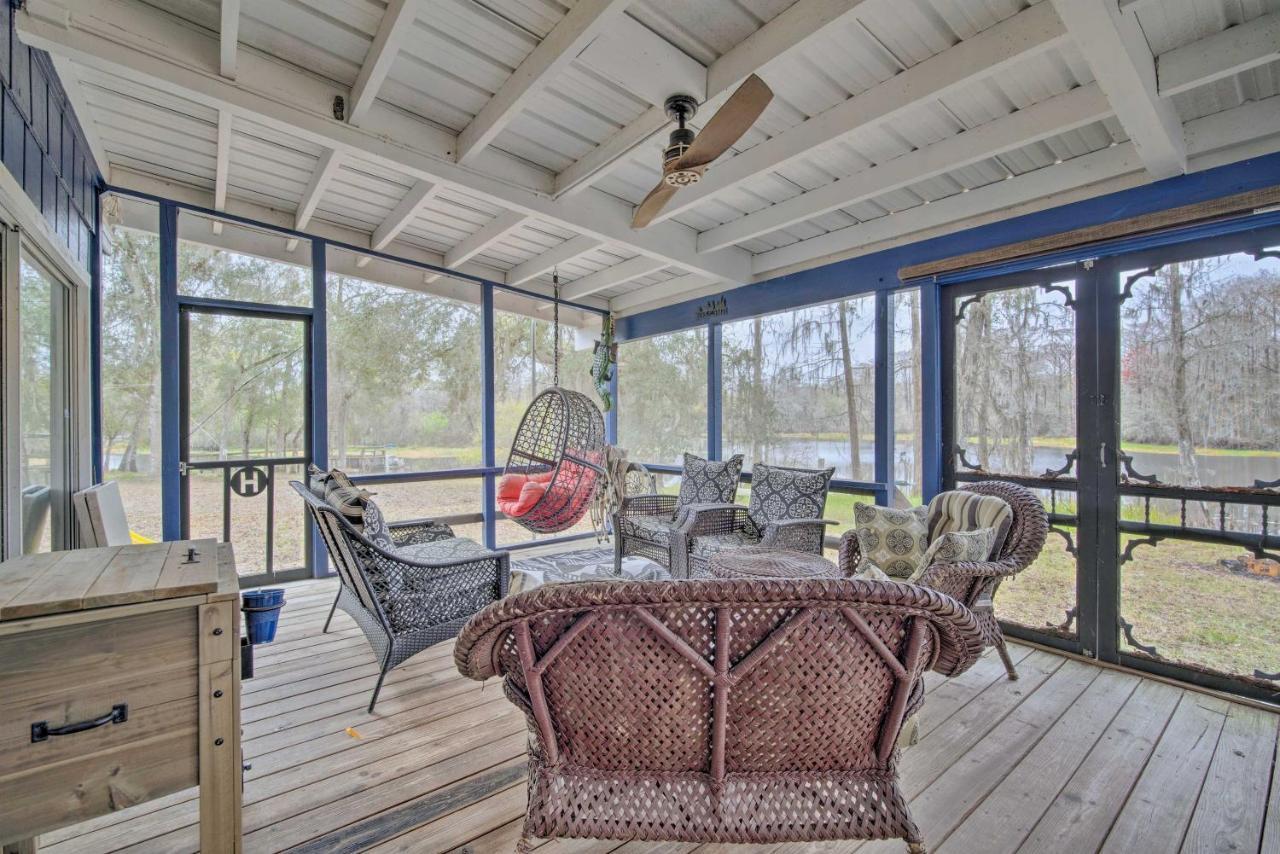 Unplugged Withlacoochee Riverfront Retreat! Bushnell Exterior foto