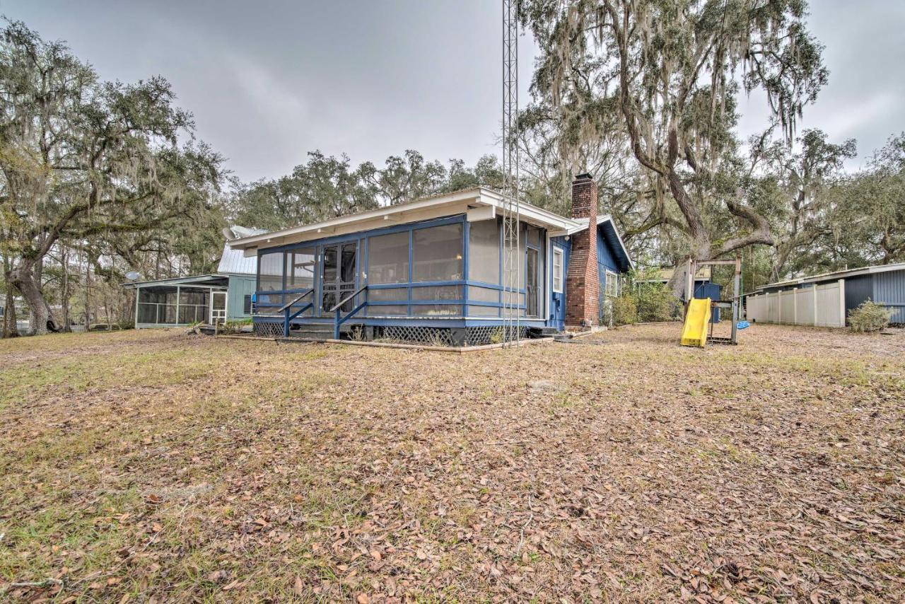Unplugged Withlacoochee Riverfront Retreat! Bushnell Exterior foto
